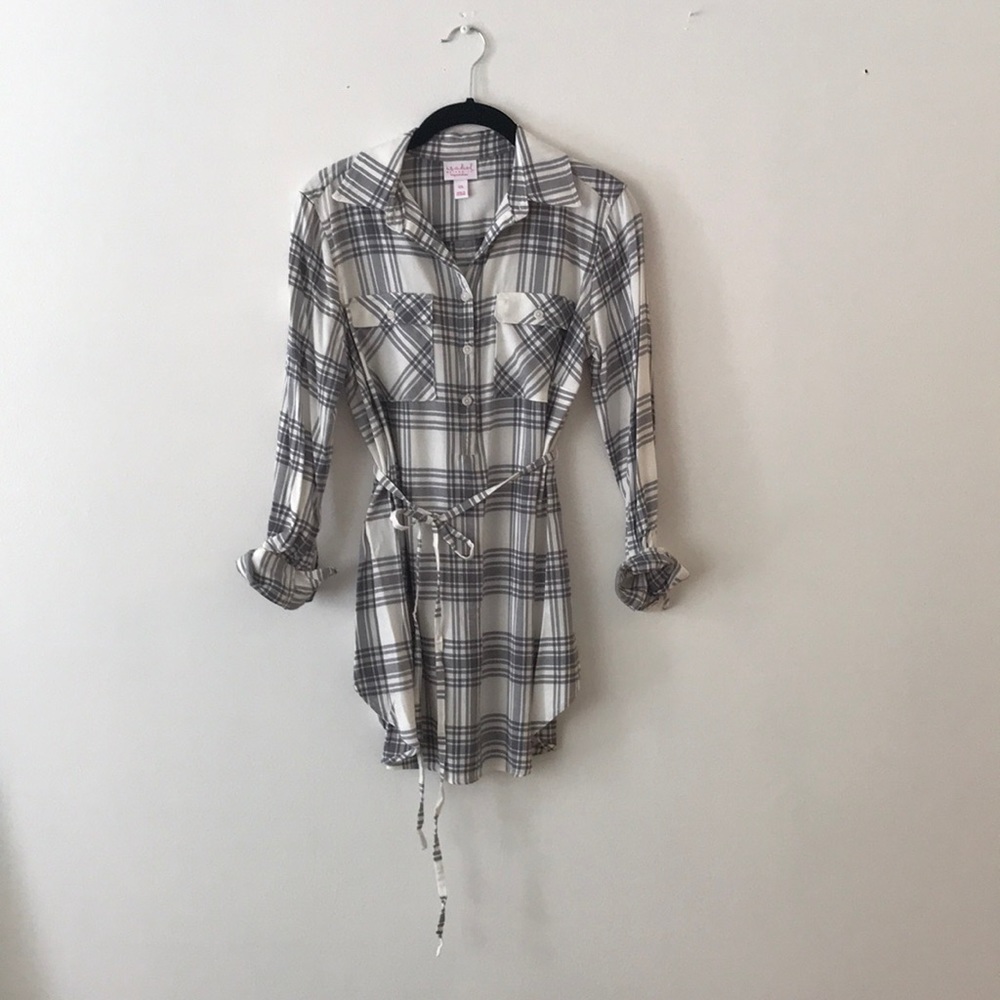 Maternity flannel shirt